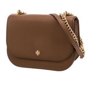 Tory Burch Tan Crossbody Bag with Gold Chain